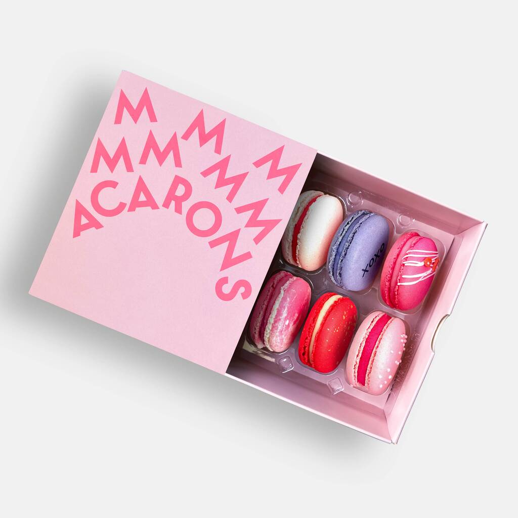 Love Macarons Box Of Six, 1 of 10