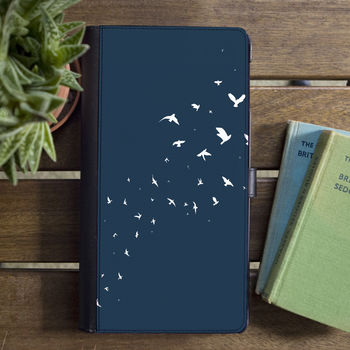 Flock Of Birds Faux Leather Phone Case With Card Slots, 4 of 4