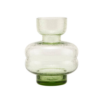 Organi Small Green Glass Vase, 4 of 5