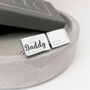 Stainless Steel Rectangle Cufflinks, This Daddy Belongs To, thumbnail 1 of 3