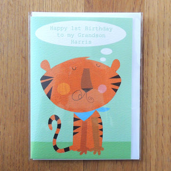 Personalised Bubble Tiger Card, 4 of 4