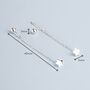 Sterling Silver Screw Back Star Threader Earrings, thumbnail 6 of 8