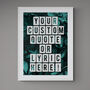 Custom Vintage Style Leaf Print Quote Art, thumbnail 2 of 7