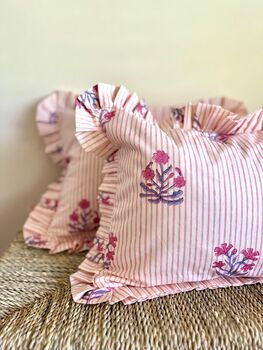 Blockprint Cushion Cover, 2 of 4