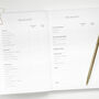 Ivory Cotton Cloth Wedding Planner Book, thumbnail 12 of 12