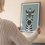 Personalised Children's Zebra Art Print, thumbnail 4 of 7