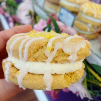 Vegan Lemon Cookie Sandwich – Zesty Lemon Buttercream, 2 of 6