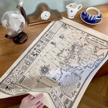 Shipping Forecast Map Tea Towel, 5 of 11