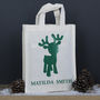 Personalised Children's Tote Bag, Reindeer Design, thumbnail 2 of 2