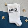 Personalised White Lucky Exam Socks, thumbnail 1 of 3