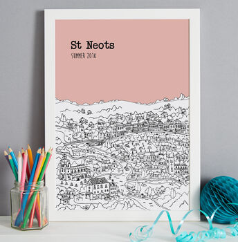 Personalised St Neots Print, 2 of 9