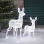 Swinsty Doe And Fawn Dual LED Plug In Light Up Reindeer, thumbnail 5 of 8