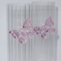 Ribbed Pink Butterfly Prosecco Glass Set Of Two, thumbnail 3 of 5