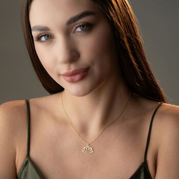 Lotus Flower Birthstone Necklace, 4 of 11