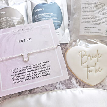 Bride To Be Letterbox Pamper Gift Box – Engagement And Wedding Countdown Gift, 2 of 8