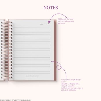 Personalised Luxury 2025 Weekly Diary| Planner| Lavender, 6 of 10