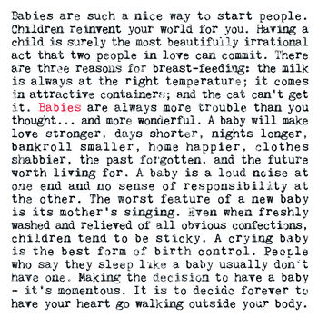 New Baby Quotes Gift Print, 2 of 10