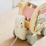 Personalised Snail Wooden Pull Along Shape Sorter, thumbnail 4 of 6