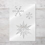 Christmas Snowflakes Stencil, thumbnail 3 of 5