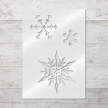 Christmas Snowflakes Stencil, 3 of 5