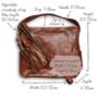 Leather Hobo Tote With Tassel, Tan, thumbnail 6 of 6