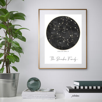 Personalised Family Constellation Watercolour Print, 8 of 9