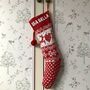 Personalised Knitted Christmas Stocking, thumbnail 1 of 2