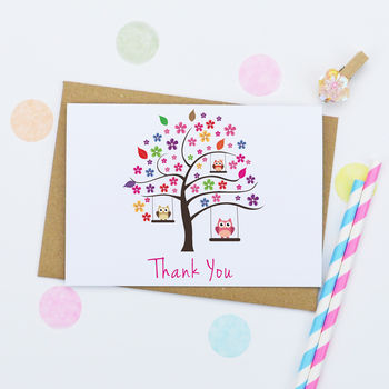 Pack Of Four 'Thank You' Cards, 2 of 5