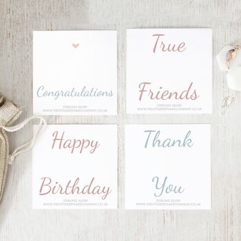 Personalised Box Slider Bracelet Rose Gold Dinky Star, 5 of 8