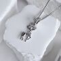 Deer Charm Necklace 925 Silver, thumbnail 2 of 8