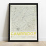 Personalised Cambridge Map Print Cambridge Gift, thumbnail 8 of 8