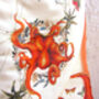 Alice Acreman Silks 'Oracle' Illustrated Silk Scarf, thumbnail 2 of 7
