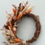 Large Dried Flower Autumn Wreath, thumbnail 4 of 12
