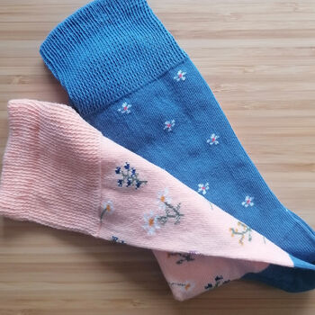 Floral Feet Ladies' Socks, 2 of 12