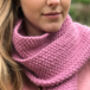100% Wool Alice Scarf Knitting Kit, thumbnail 1 of 3