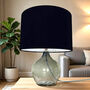 Plain Black Drum Lampshade With A White Lining, thumbnail 4 of 9