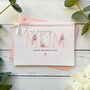 Handmade Mother's Day Card Pink Flowers And Pearls Design, Customisable, thumbnail 5 of 7