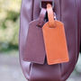 Personalised Italian Leather Luggage Tag, Initials, thumbnail 2 of 9