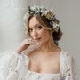 Blair Thistle Wedding Dried Flower Crown Wedding Headband, thumbnail 4 of 5