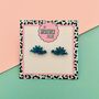 Stegosaurus Dinosaur Glitter Stud Earrings *More Colours Available*, thumbnail 1 of 3