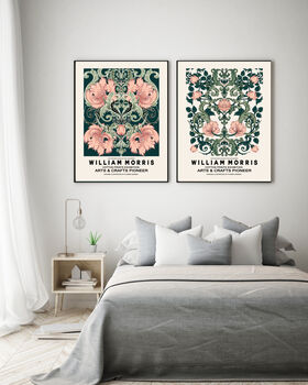 William Morris Peach Melody Set Of Two Prints, 2 of 4