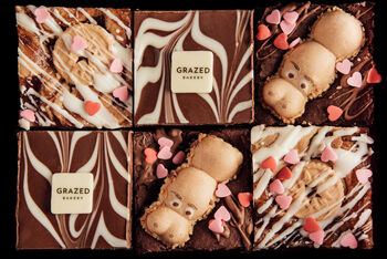 Valentine's Blondie And Brownie Six Piece Gift Box, 3 of 9