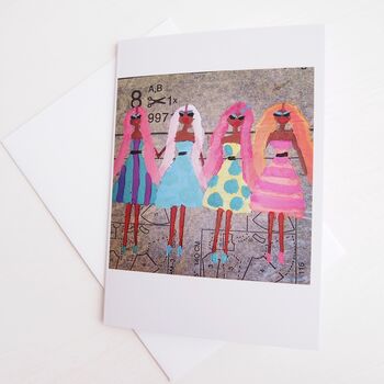 Pastel Hair Girls Fashion Birthday Card, 2 of 5