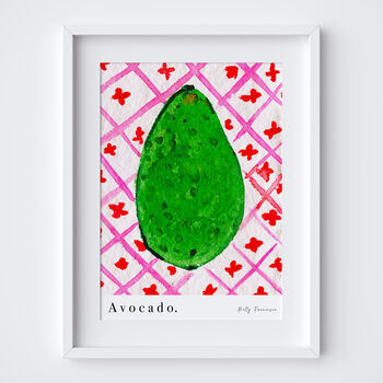 Avocado Food Art Print Produce Kitchen Poster, 10 of 12
