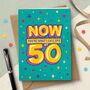 Funny 50th Epic Milestone Birthday Card, thumbnail 1 of 4