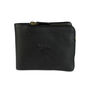 'Hudson' Men's Leather Bi Fold Wallet In Black, thumbnail 2 of 9