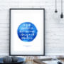 Personalised Watercolour Quote Print, thumbnail 6 of 12