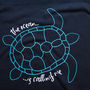 The Ocean Is Calling Turtle Summer Slogan T Shirt, thumbnail 4 of 6