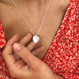 Personalised 30th Birthday Heart Birthstone Necklace, thumbnail 7 of 11