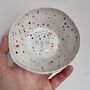 Personalised Pottery Wedding Gift Splatter Ring Dish, thumbnail 1 of 9